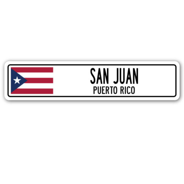 SignMission San Juan Puerto Rico Street Sign Flag City Wayfair